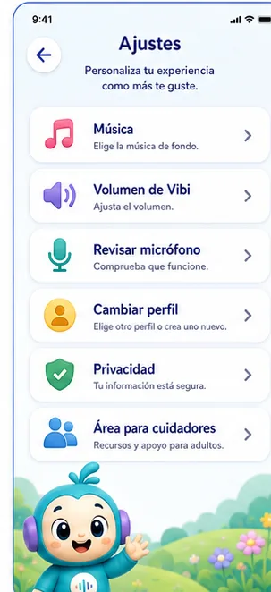 Ajustes de VibraVoz